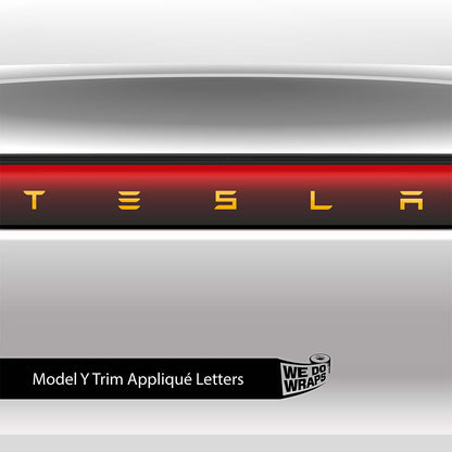 3M Gloss Sunflower Yellow Tesla Emblem Decals (Front + Back) | Model Y - Tesla Emblems