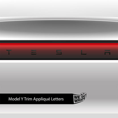 3M Matte Black Metallic Tesla Emblem Decals (Front + Back) | Model Y - Tesla Emblems