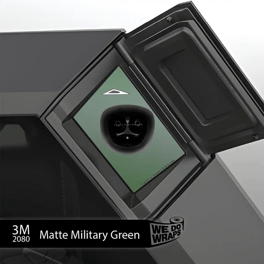 3M Matte Military Green Tesla Charge Port Decal | Cybertruck - Tesla Emblems