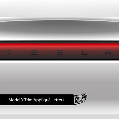 3M Satin Black Tesla Emblem Decals (Front + Back) | Model Y - Tesla Emblems