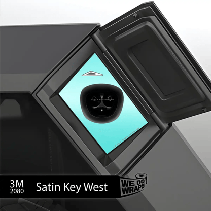 3M Satin Key West Tesla Charge Port Wrap | Cybertruck - Tesla Emblems