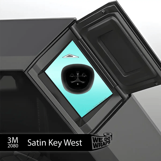 3M Satin Key West Tesla Charge Port Wrap | Cybertruck - Tesla Emblems