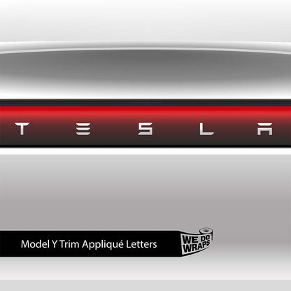 3M Satin White Tesla Emblem Decals (Front + Back) | Model Y - Tesla Emblems
