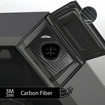 3M Carbon Fiber Tesla Charge Port Wrap | Cybertruck - Tesla Emblems