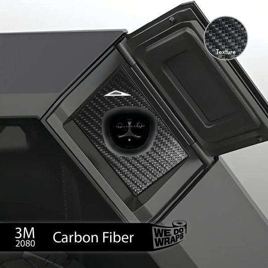3M Carbon Fiber Tesla Charge Port Wrap | Cybertruck - Tesla Emblems