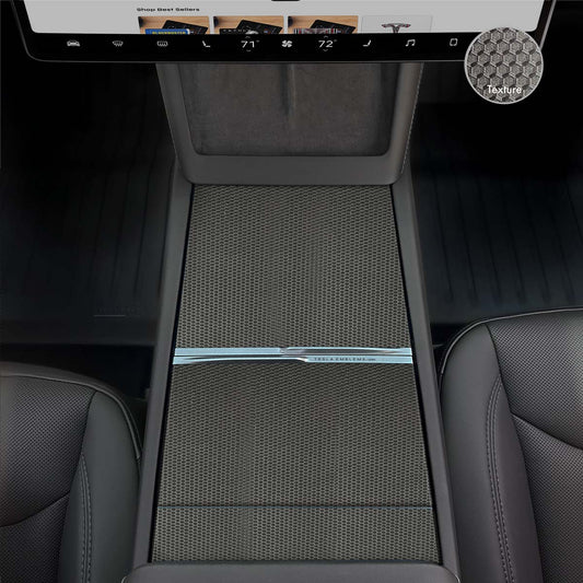 3M Matrix Black Center Console Wrap Kit | 2024+ Model 3 "Highland" - Tesla Emblems