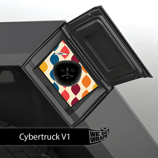 60s Garland Tesla Charge Port Wrap | Cybertruck - Tesla Emblems