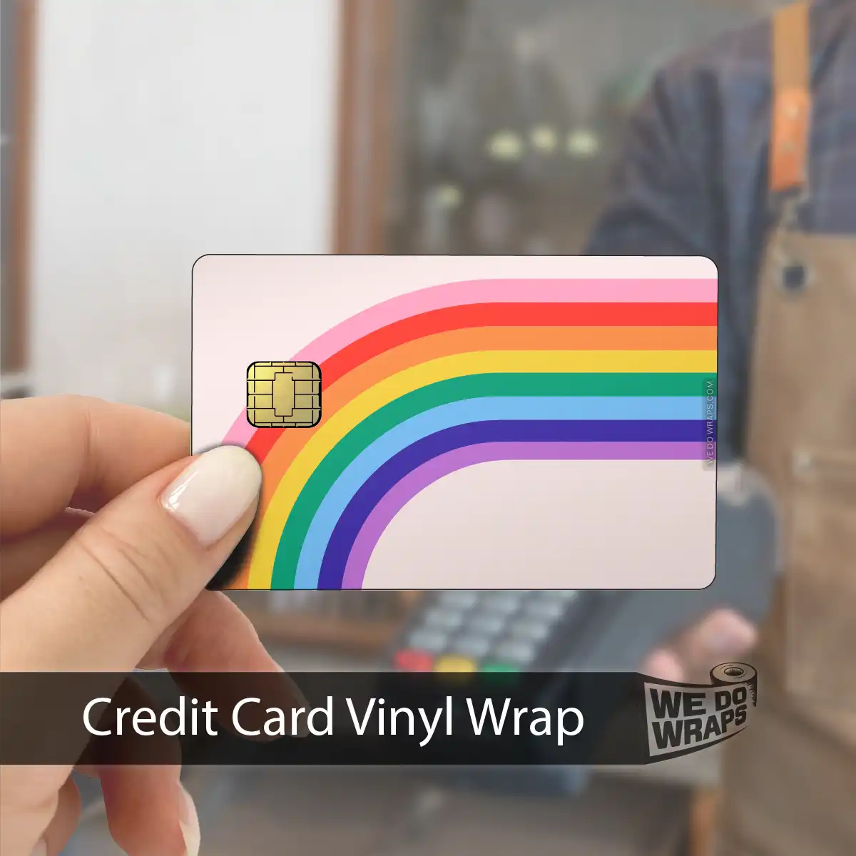 70s Rainbow | NFC Key Card Wrap - Tesla Emblems