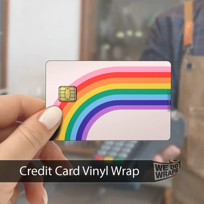 70s Rainbow | NFC Key Card Wrap - Tesla Emblems
