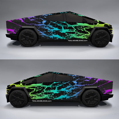 Alien Goo - Tesla Cybertruck DIY Precut Kit - Tesla Emblems