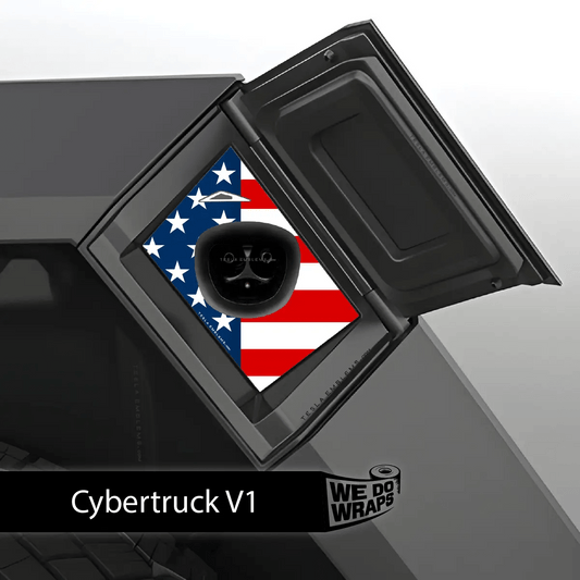 American Flag Tesla Charge Port Wrap | Cybertruck - Tesla Emblems