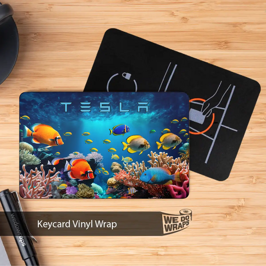 Aquarium Tesla Keycard Decal - Tesla Emblems