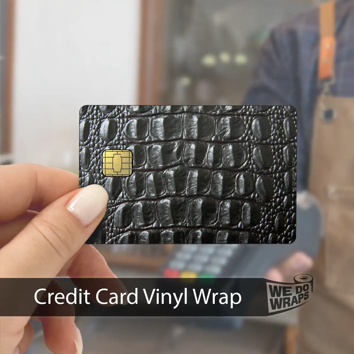 Authentic Gator Skin | NFC Key Card Wrap - Tesla Emblems