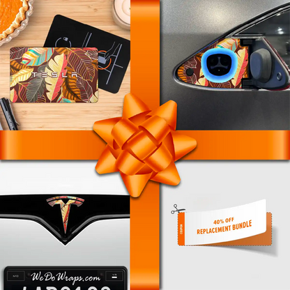 Holiday Bundle Autumn Foliage Tesla Wrap Kit | Model S