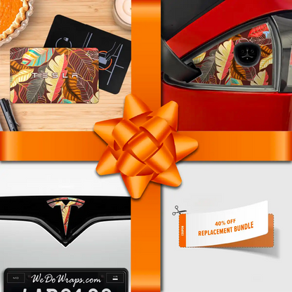 Holiday Bundle Autumn Foliage Tesla Wrap Kit | Model S