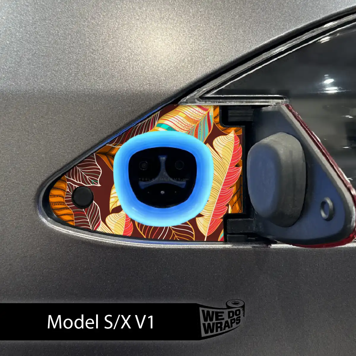 Autumn Foliage Tesla Charge Port Wrap | Model X