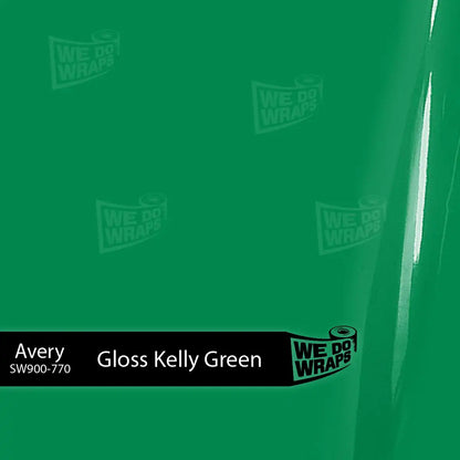 Avery Gloss Kelly Green Tesla Emblem Decals (Front + Back) | Model 3