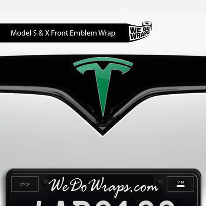 Avery Gloss Kelly Green Tesla Emblem Decals | Model S
