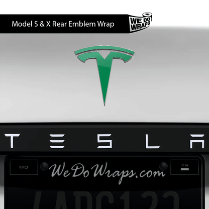 Avery Gloss Kelly Green Tesla Emblem Decals | Model S