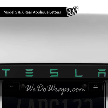 Avery Gloss Kelly Green Tesla Emblem Decals | Model S