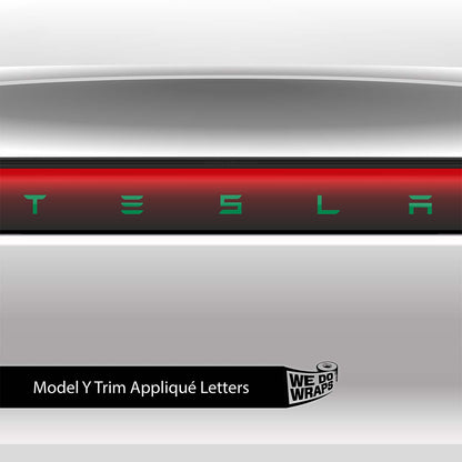 Avery Gloss Kelly Green Tesla Emblem Decals (Front + Back) | Model Y