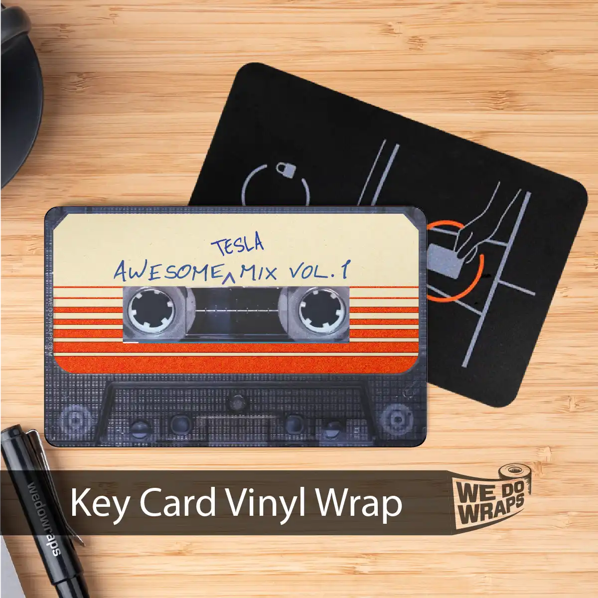 Awesome Mix Volume 1 | NFC Key Card Wrap - Tesla Emblems