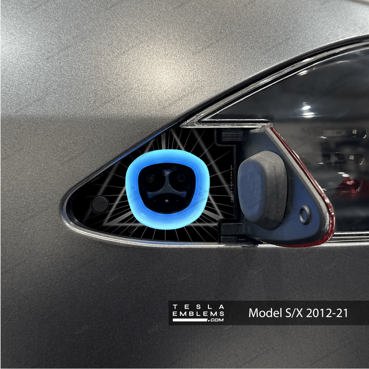 Beastmode Charge Port Wrap - Tesla Emblems