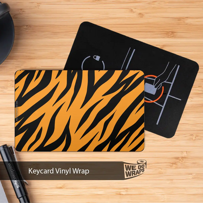 Bengal Tiger Fur Tesla Keycard Decal - Tesla Emblems