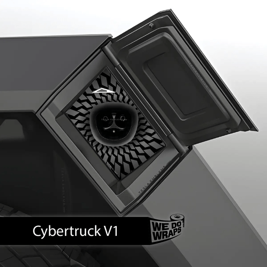 Black Hole Tesla Charge Port Wrap | Cybertruck - Tesla Emblems