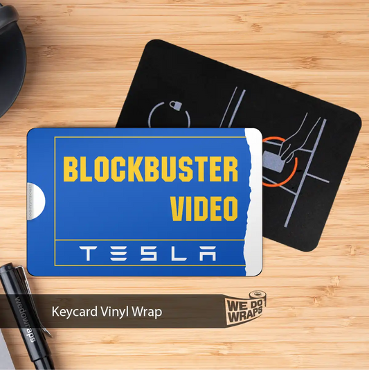 Blockbuster Tesla Keycard Decal - Tesla Emblems