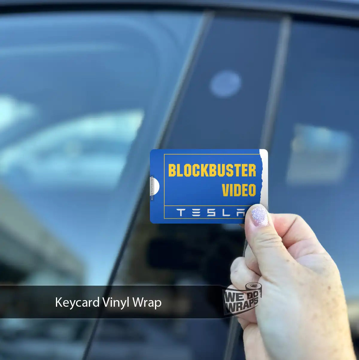 Blockbuster Tesla Keycard Decal - Tesla Emblems