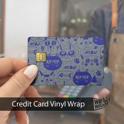 Blue Cats | NFC Key Card Wrap - Tesla Emblems