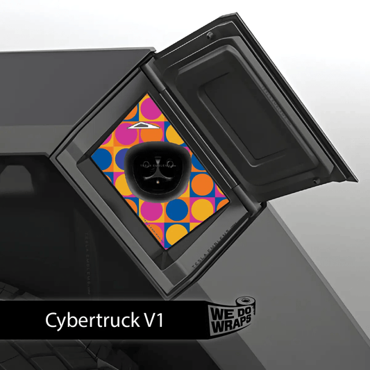 Bright Pop Charge Port Wrap | Cybertruck - Tesla Emblems