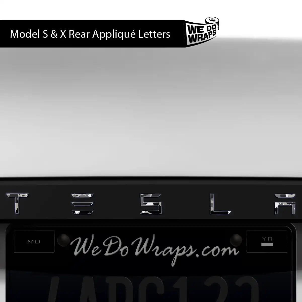 Camo Tesla Emblem Decals (Front + Back) | Model X - Tesla Emblems