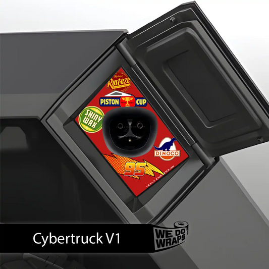 Cars Tesla Charge Port Wrap | Cybertruck - Tesla Emblems