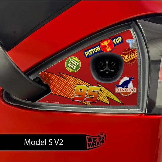 Cars Tesla Charge Port Wrap | Model S - Tesla Emblems