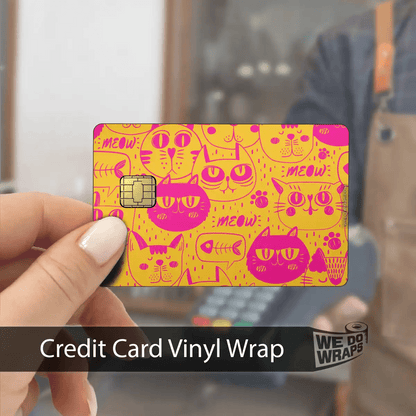 Pink Cats | NFC Key Card Wrap - Tesla Emblems