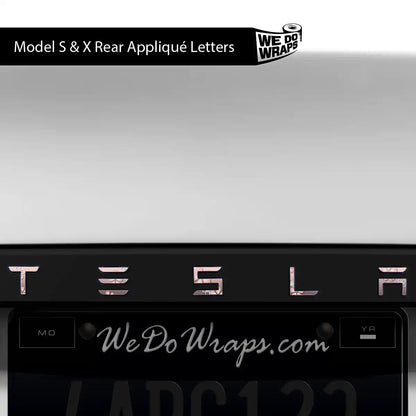Cherry Blossoms Tesla Emblem Decals (Front + Back) | Model S - Tesla Emblems