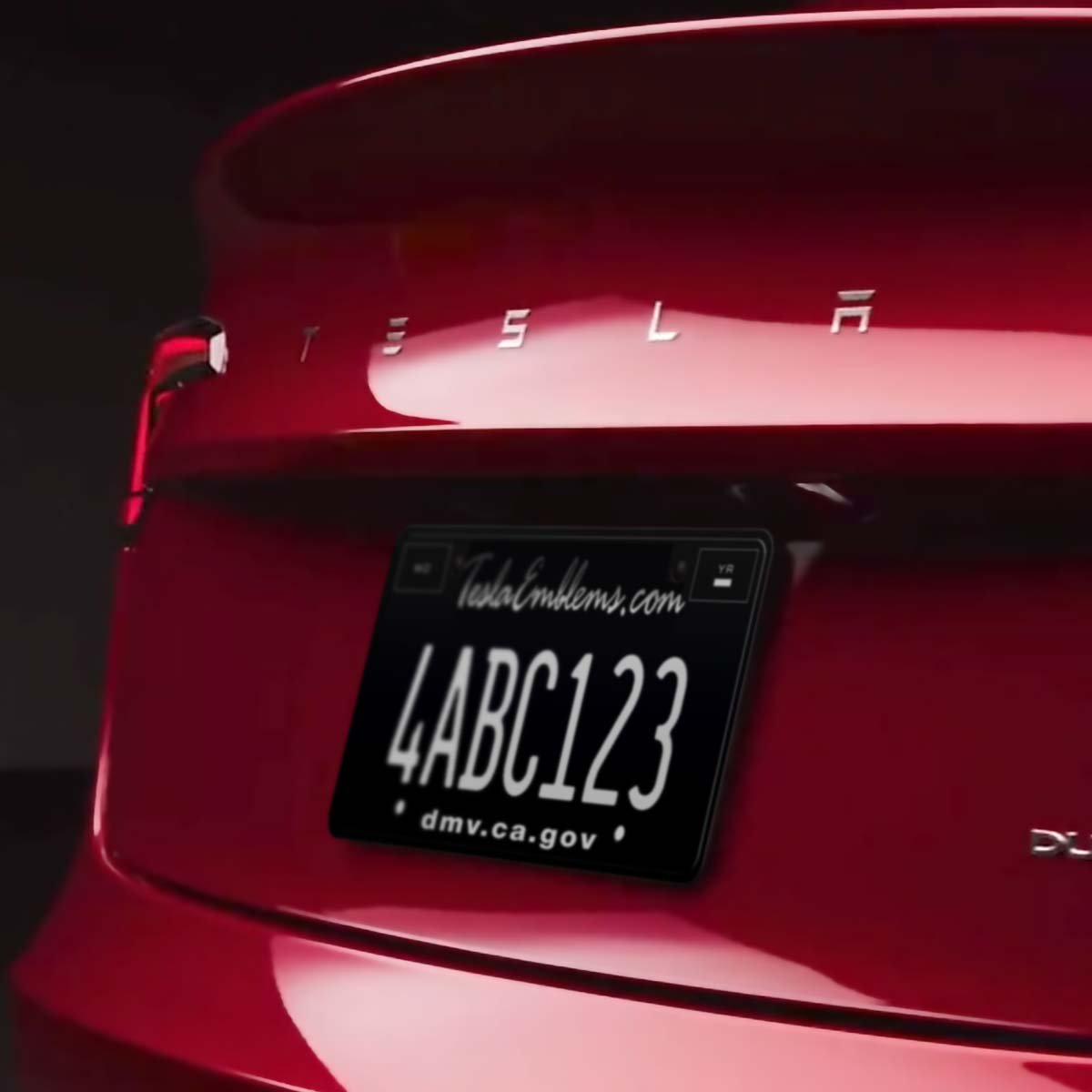 “TESLA” Chrome Letters Rear Emblem | Genuine 2024+ Model 3 “Highland” OEM Original Badging - Tesla Emblems