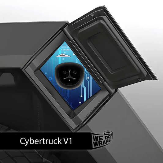 Circuit Blues Charge Port Wrap | Cybertruck - Tesla Emblems