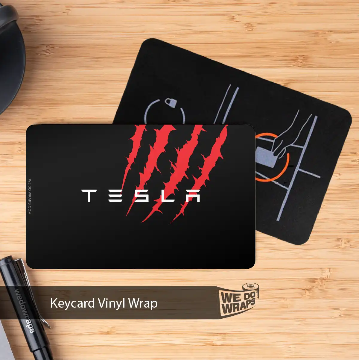Claw Tesla Keycard Decal - Tesla Emblems