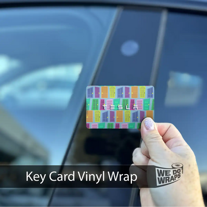 Colorful Doors | NFC Key Card Wrap - Tesla Emblems