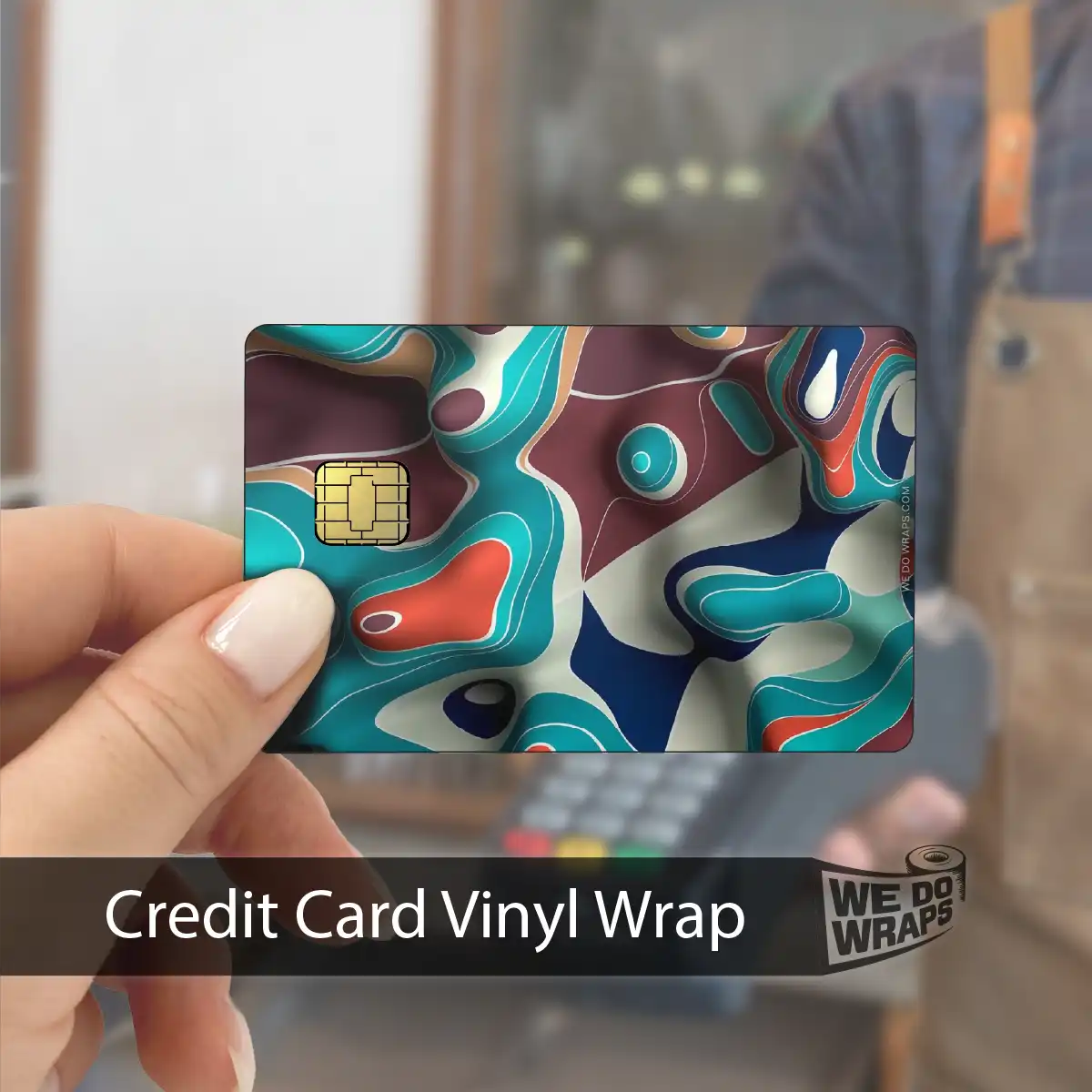 Colorful Topography | NFC Key Card Wrap - Tesla Emblems
