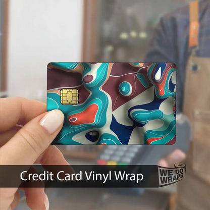 Colorful Topography | NFC Key Card Wrap - Tesla Emblems