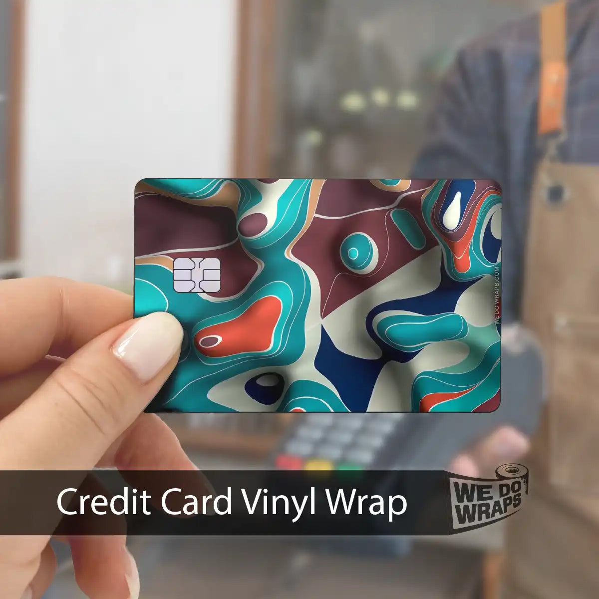 Colorful Topography | NFC Key Card Wrap - Tesla Emblems