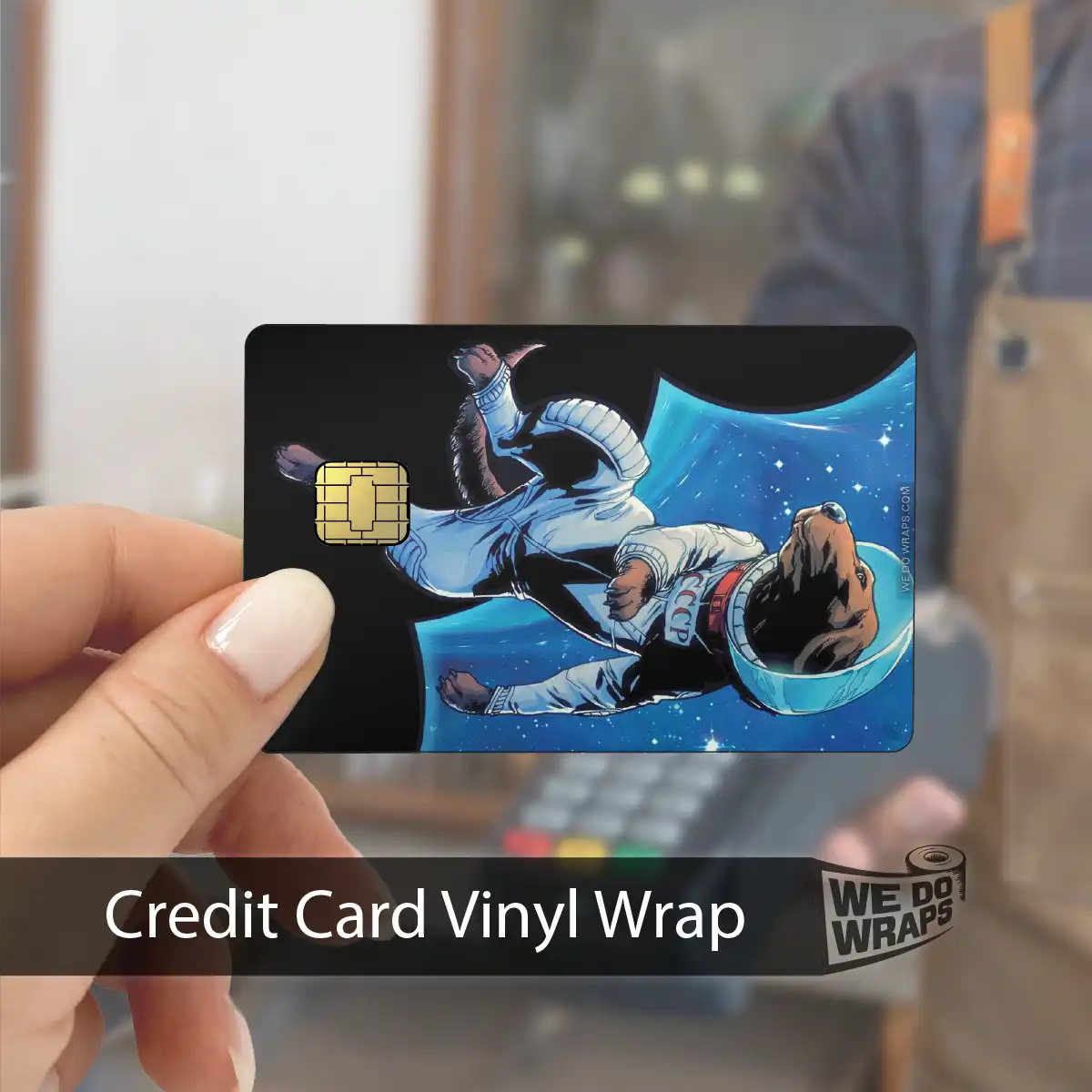 Cosmo The Space Dog | NFC Key Card Wrap - Tesla Emblems