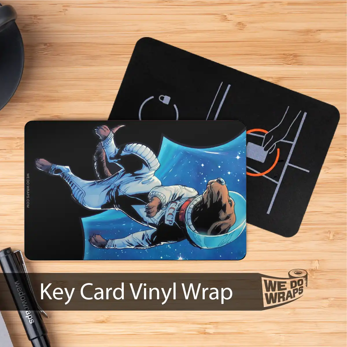 Cosmo The Space Dog | NFC Key Card Wrap - Tesla Emblems