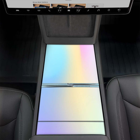 Cotton Candy Gradient Center Console Wrap Kit | 2024+ Model 3 "Highland" - Tesla Emblems