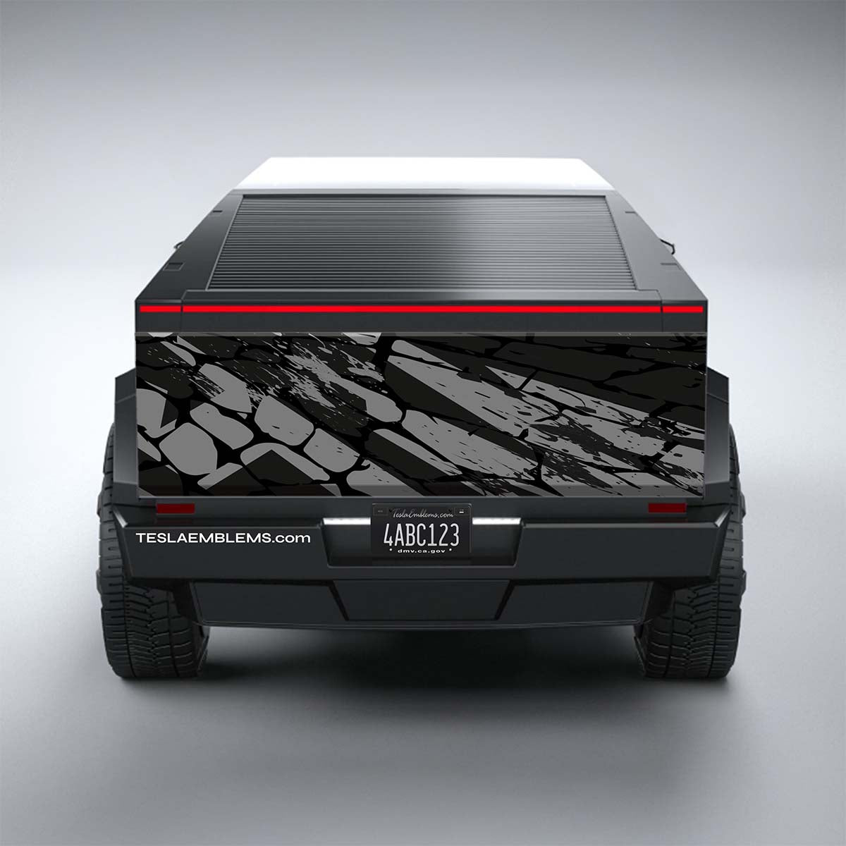 CyberGrunge - Tesla Cybertruck DIY Precut Kit - Tesla Emblems