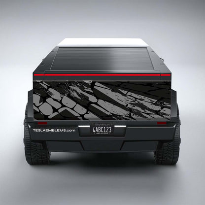 CyberGrunge - Tesla Cybertruck DIY Precut Kit - Tesla Emblems